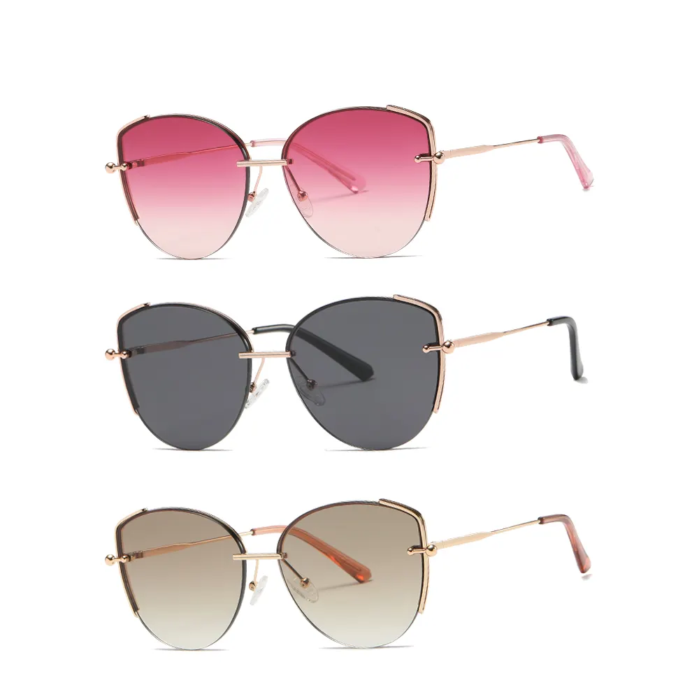 2024 neue modische Nylon-Linse polarisiert UV400 Luxus große Katzen-Augen Designer-Sonnenbrille Sonnenbrille damen