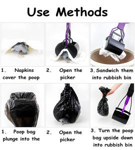 Açık havada taşınabilir uzun sap köpek <span class=keywords><strong>Pooper</strong></span> <span class=keywords><strong>Scooper</strong></span> plastik torba eki ile katlanır Pet cker seçici köpek Pet atık bertaraf için - Product Image 4