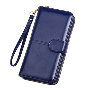 High Quality Purse Women Modern Pu Leather Minimalist Long Zippered Mobile Phone Bag <strong>Card</strong> Holder - Product Image 1