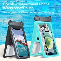 Étui étanche pour téléphone portable en PVC, sac étanche IPX-8, capacité 6,7 pouces, pour photographie sous-marine, natation en plein air, rafting