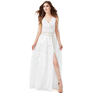 Blanco antiguo Medieval mitología personaje disfraz <span class=keywords><strong>de</strong></span> Halloween adulto diosa griega vestido Cosplay puesta en escena ropa <span class=keywords><strong>traje</strong></span> - Product Image 1