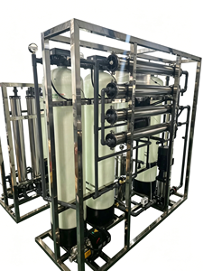 Équipement d'osmose inverse pour eau saumâtre haute efficacité 500 LPH, système à trois cartouches, adoucisseur de résine - Product Image 4