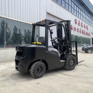 Mới màu đen mát xe nâng DIESEL cho các trang web xây dựng đốt trong 3 tấn xe nâng nâng chiều cao 3-6 mét - Product Image 2