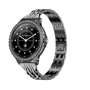 Reloj inteligente i58 a la moda para mujer, resistente al agua, rastreador de actividad física, esfera de respuesta a llamadas, reloj inteligente para Android iOS
