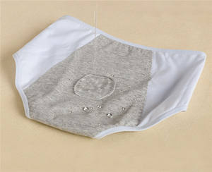กางเกงในช่วง100% ผ้าฝ้าย3ชั้นสำหรับเด็กผู้หญิงที่มีประจำเดือนกันรั่วซึม - Product Image 2