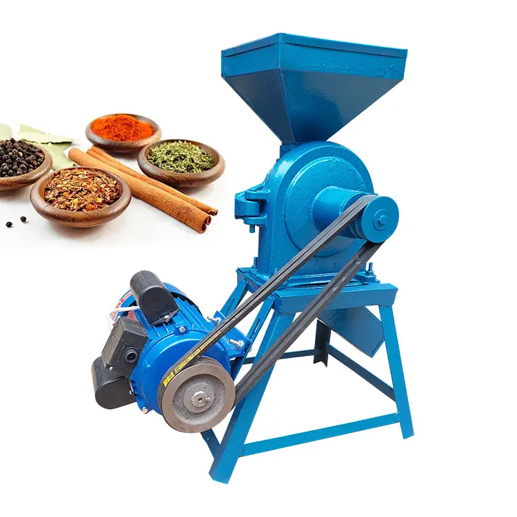 Dökme demir yüksek kapasiteli mısır değirmeni mısır tahıl kırma makinesi mısır taşlama diskli değirmen öğütülmüş tahıl