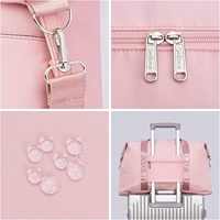 Sac de sport imperméable rose pour femme, idéal pour le week-end, la gym ou les voyages, sac de sport pour femme