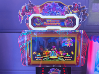 Console de jeu vidéo de tir d'arcade à monnayeur avec pistolet optique, prise en charge de l'anglais pour centres de divertissement, 2 joueurs, en métal