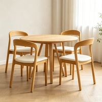 Chaise de salle à manger ergonomique en bois et corde naturelle tressée, style nordique contemporain, pour salon et hôtel