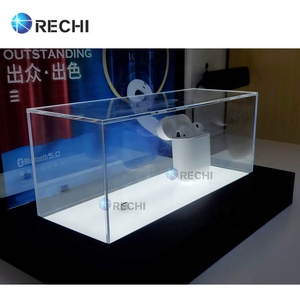 Rechi thiết kế Acrylic tai nghe bán lẻ POS hiển thị hộp Acrylic hiển thị hiển thị trường hợp cho Tai nghe không dây hiển thị hộp Đèn - Product Image 5