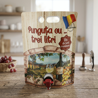 Pochette à bec verseur personnalisée avec poignée, sac d'emballage liquide autoportant avec robinet pour vin, cocktails et boissons