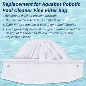 Bolsa de filtro fino para piscina Aquabot 8114, para S-2-40 S2-50 Pura 4X 5X, filtro de malla, pieza de repuesto para filtro de líquidos - Product Image 3