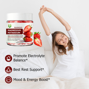 Gomitas de Magnesio y Potasio Personalizadas por el Fabricante, Suplemento de Vitaminas para Aumentar la Energía y el Estado de Ánimo, Promueven el Equilibrio de Electrolitos - Product Image 3