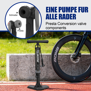 Pompe à vélo haute pression BOMB OEM/ODM, pompe à pied en acier avec manomètre, accessoires pour vélo - Product Image 6