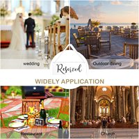 Enseignes réservées en acrylique pour chaises de mariage-Étiquettes suspendues avec ruban pour événements importants, bancs d'église et restaurants