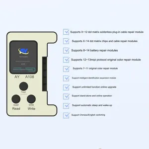 AY A108 Programmierer Flex kabel Reparatur werkzeuge und-geräte für Mobiltelefone zur Reparatur von Gesichts-ID-Akkus auf dem iPhone X XS 11 12 13 14-Serie