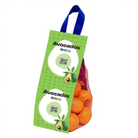 Voorgevormde plastic gaasverpakking voor sinaasappels, mandarijnen en citrusvruchten, herbruikbare fruitnetten verpakkingstas
