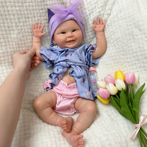 Muñeca de Silicona de 18 Pulgadas Lista para Regalar, Muñeca de Moda Realista, Anatómicamente Correcta, Recién Nacida, Bañable, Flexible, Bebé Reborn - Product Image 5
