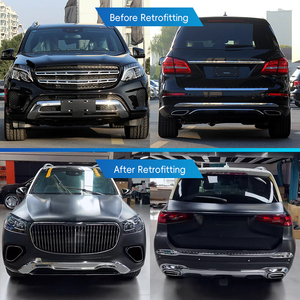 ชุดแต่งรถยนต์ GLS รุ่นใหม่ ปี 2013-2019 X166 อัพเกรดชุดแต่งรอบคัน กันชนหน้า/หลัง แผงประตู บันไดไฟฟ้า รูปทรงสามเหลี่ยม - Product Image 3