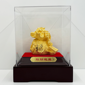 Feng Shui bolsa de dinero adorno resina riqueza prosperidad decoración para el hogar Oficina escritorio amuleto de la suerte - Product Image 1