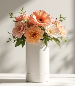Tube en papier de fleurs pour la fête des mères élégant et chic Design cylindrique recyclable en kraft écologique Design populaire pour les personnes soucieuses de l'environnement - Product Image 3