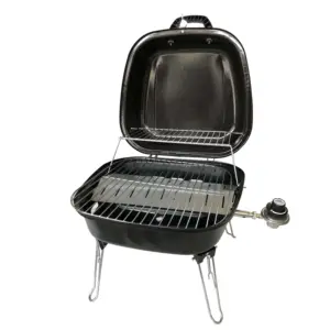 Flash Sale Mini barbecue steel small folding smokeless portable bbq grill gas for outdoor traveller
