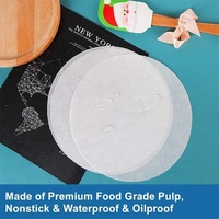 Papier sulfurisé prédécoupé Papier sulfurisé rond Feuille de papier sulfurisé antiadhésive pour la cuisson Tortilla Press Cake Pan Cookies