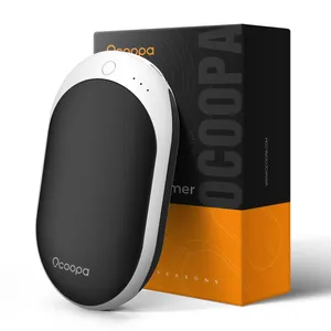 OCCOPA便携式快速加热7800毫安可充电电源银行电池供电可重复使用电动口袋USB暖手器
