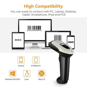 Escáner de Código de Barras Manual EVNVN 1D 2D Inalámbrico 2.4G con Interfaz Bluetooth USB para Supermercados, Tiendas y Almacenes - Product Image 3