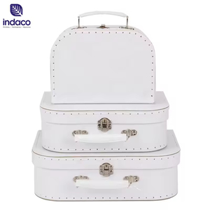 Caja de Regalo de Cartón Cuadrada para Bebé, Ecológica, Personalizada, de Lujo, con Asa, para Navidad - Product Image 1