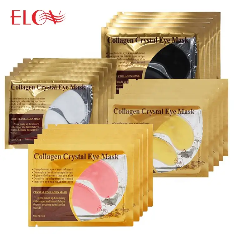 Anti-Aging Living Products Custom Hyaluronic Cool Gel Eye Mask Eye Pads Pure 24K Gold Crystal Collagen Eye Mask