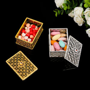 Boîte Cadeau de Luxe Élégante Or et Argent pour Chocolats et Bonbons, Faveurs de Mariage et Fournitures de Décoration de Fête de Noël - Product Image 2