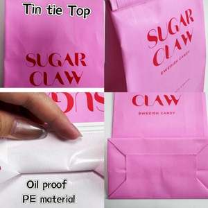 Sacs à Popcorn Personnalisés avec Logo Imprimé, pour Bonbons et Noix, en Papier Kraft Anti-Graisse avec Fermeture à Lanière pour Fêtes d'Anniversaire d'Enfants - Product Image 6