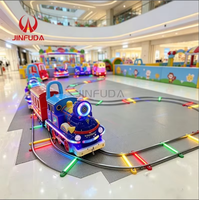 Train électrique lumineux populaire pour enfants, avec piste mobile, idéal pour les parcs, les stands et les centres commerciaux