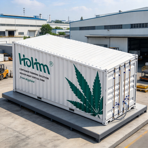 Smart Enclosed Container <b>Plant</b> Farm HDPE Material Automated Aeroponic Irrigation with Full Spectrum LED <b>Lights</b> 3 Months Warranty - Product Image 1