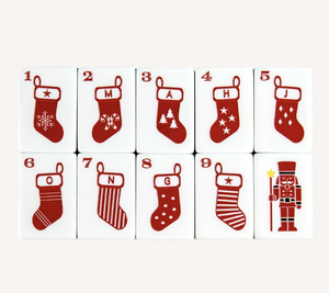 Jeu de Mahjong Américain MERRY-ISH, Tuiles de Mahjong de Noël, Jeu de société de luxe portable pour 4 joueurs, Soirée de jeu en famille - Product Image 4