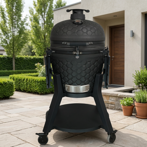 Barbecue <span class=keywords><strong>Kamado</strong></span> en céramique Auplex Epicure Series 22 pouces, fumoir au charbon de bois, grande taille pour cuisine extérieure - Product Image 1