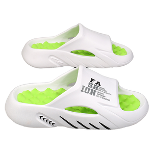 Men's Outdoor Summer Casual Coconut Slippers Breathable Simple Thick Bottom EVA Insole One-Word Style Massage Effect <b>Slides</b> - Product Image 1