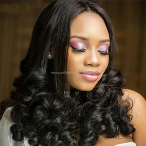 Di Vendita caldo Funmi Capelli Doppio Disegnato Capelli Umani Chiusura Uovo Ricciolo Fasci Con Chiusura Magico Arricciatura Dei Capelli Extention - Product Image 5