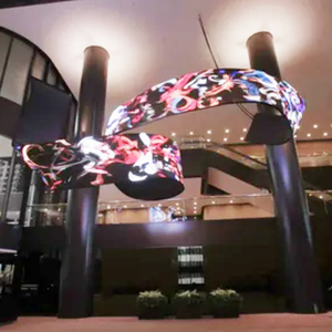 Hình trụ p1.86 p2.5p3 LED hiển thị cong linh hoạt màn hình LED quảng cáo hộp đèn trong nhà p3.91 tầng LED hiển thị ngoài trời - Product Image 5