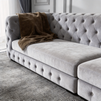 Ensemble de canapés de salon en cuir véritable scandinave, grand rangement, résistant aux rayures, pour maison moderne, hôtel, villa