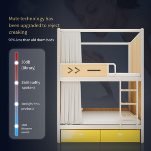 <span class=keywords><strong>Lit</strong></span> superposé en bois avec structure en acier Kaisenli pour auberge de jeunesse, avec étagère intégrée et armoire à chaussures sous le <span class=keywords><strong>lit</strong></span>, cabine de repos de luxe pour aéroport - Product Image 5