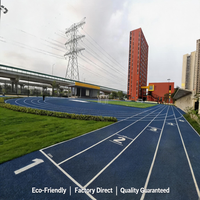 Piste de course en caoutchouc in situ pour complexe sportif, solution clé en main d'installation d'installation sportive approuvée par la FISA pour les stades du Moyen-Orient