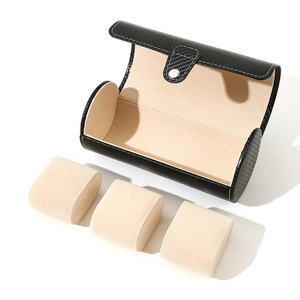 Đẹp chất lượng đồng hồ hộp cuộn bao bì xách tay biểu tượng tùy chỉnh sang trọng PU da lưu trữ trường hợp đồng hồ cho du lịch - Product Image 5