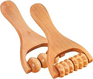 Artigianato in legno rullo a mano-gamba massaggiatore per lo Stress del corpo massaggiatore per il Fitness - Product Image 2