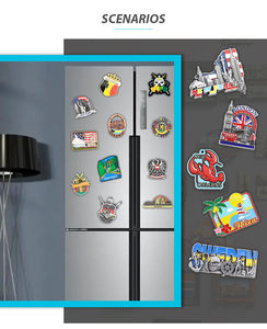 Magneti per Frigorifero 3D Personalizzati in Metallo con Logo Souvenir di Amsterdam, Olanda, con Mulino a Vento e <span class=keywords><strong>Tulipano</strong></span> - Product Image 5