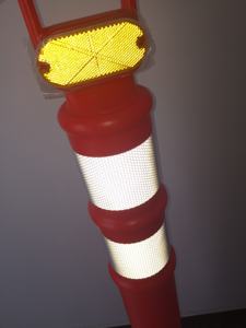 反射PEプラスチック道路交通コーン警告デリネータポスト安全ボラード - Product Image 3