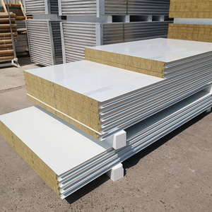 Nhà Máy Bán buôn 5cm kim loại cách nhiệt bên ngoài chống cháy tấm Tường hiện đại đá len xây dựng mặt tiền - Product Image 6