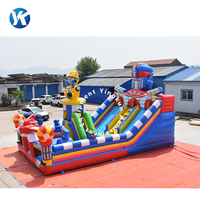 Château Gonflable Robot Guerrier en Promotion, Jeu de Rebond pour Enfants, Maison de Fête, Toboggan Combiné Extérieur, Capacité 600kg, PVC