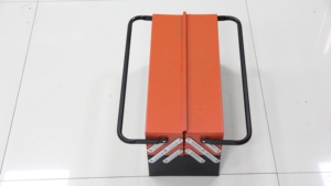 Cassetta Portautensili Multifunzionale AYZ Arancione con 3 Vassoi, Manico Singolo e Doppia Apertura, Portatile per <span class=keywords><strong>BMW</strong></span> - Product Image 3